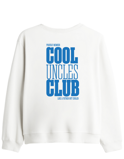 Cool Uncles Club Baskılı Bisiklet Yaka Sweatshirt