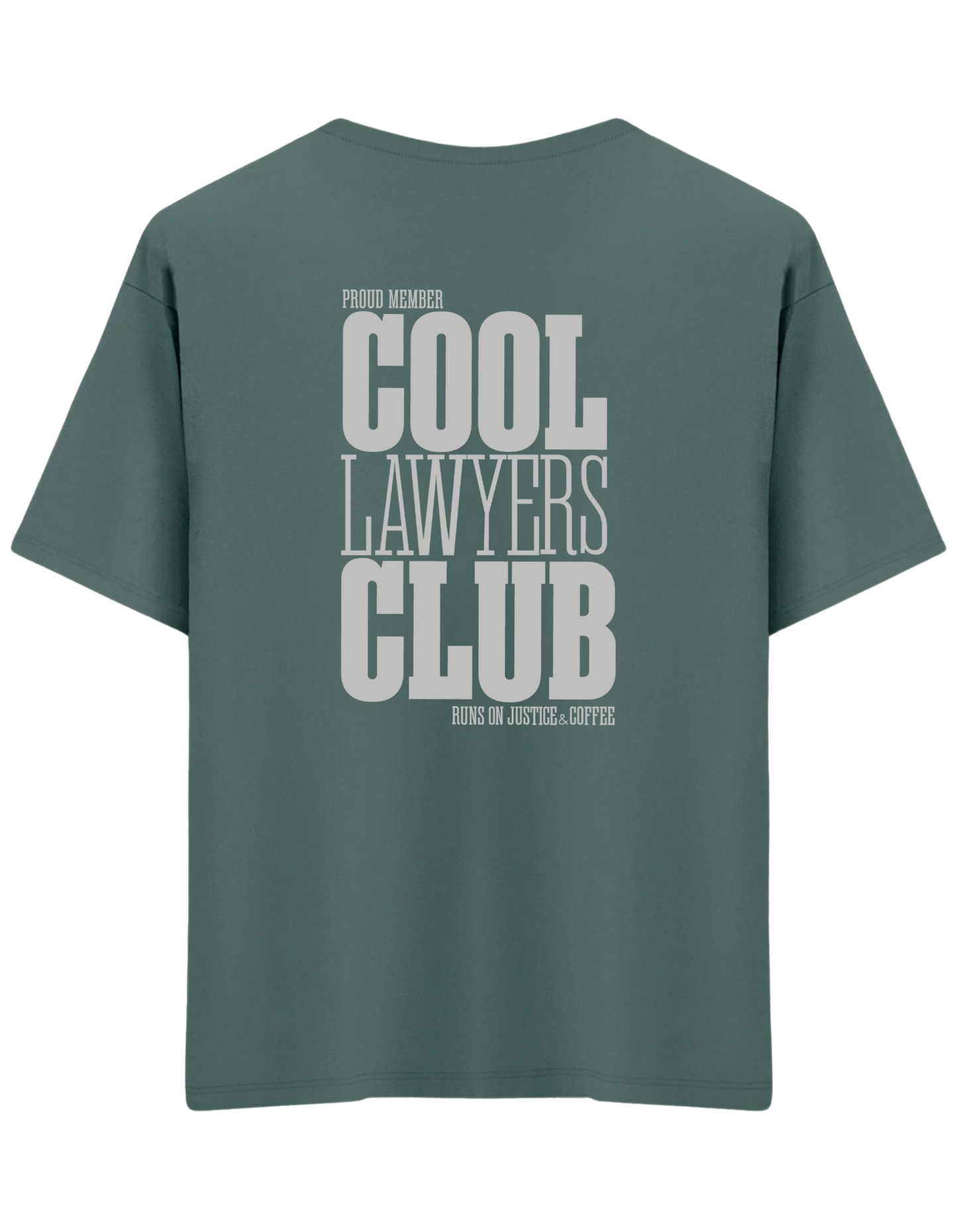 Cool Lawyers Club Baskılı Bisiklet Yaka Oversize T-shirt