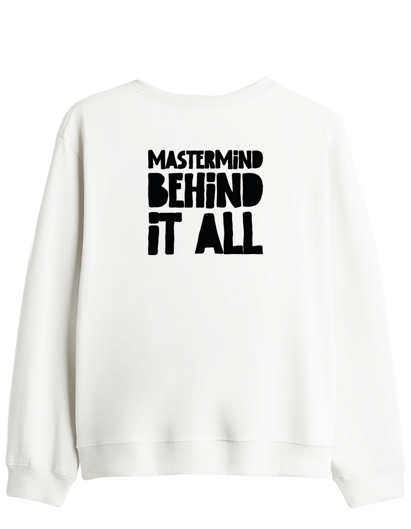 Mastermind Baskılı Bisiklet Yaka Sweatshirt