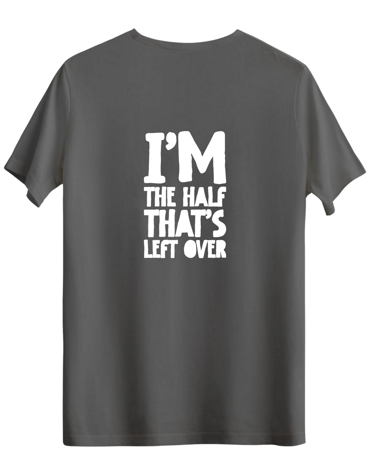 That's Left Over Baskılı Bisiklet Yaka Regular T-shirt