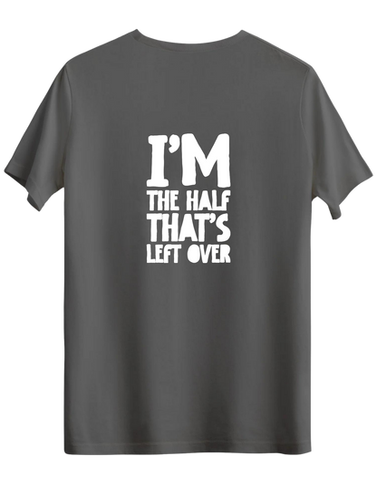 That's Left Over Baskılı Bisiklet Yaka Regular T-shirt