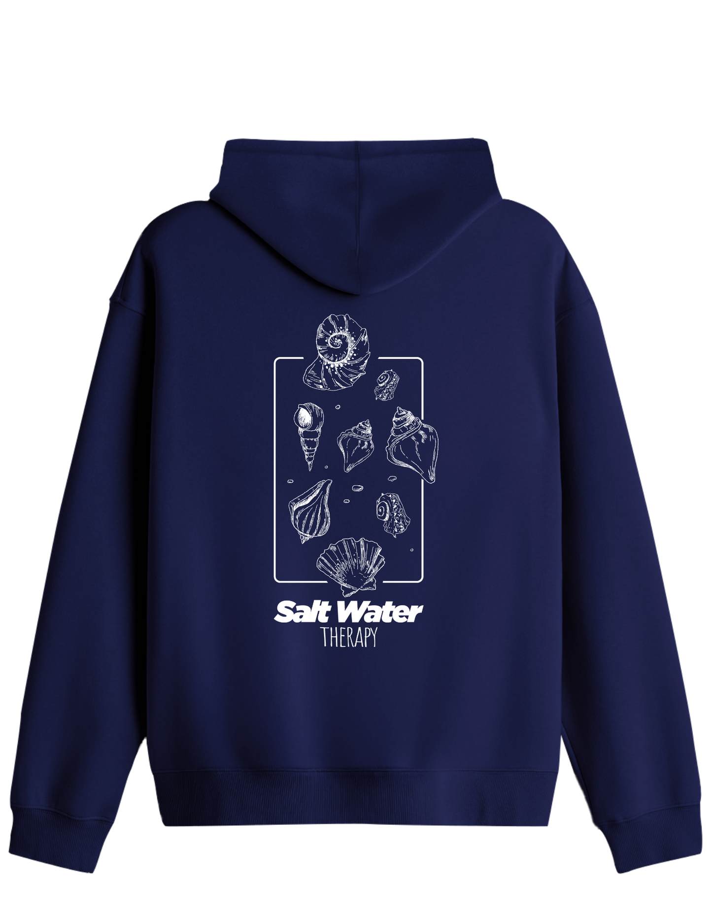 Salt Water Baskılı Unisex Kapüşonlu Yaka Hoodie