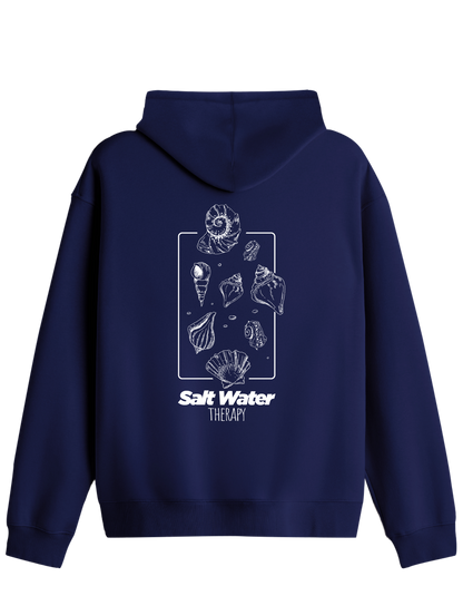 Salt Water Baskılı Unisex Kapüşonlu Yaka Hoodie