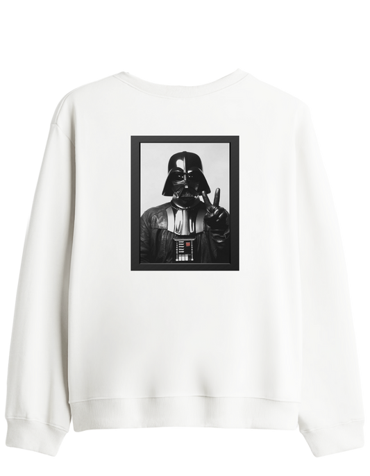 Master Of Peace Baskılı Bisiklet Yaka Sweatshirt