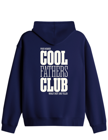 Cool Fathers Club Baskılı Unisex Kapüşonlu Yaka Hoodie