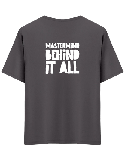 Mastermind Baskılı Bisiklet Yaka Oversize T-shirt