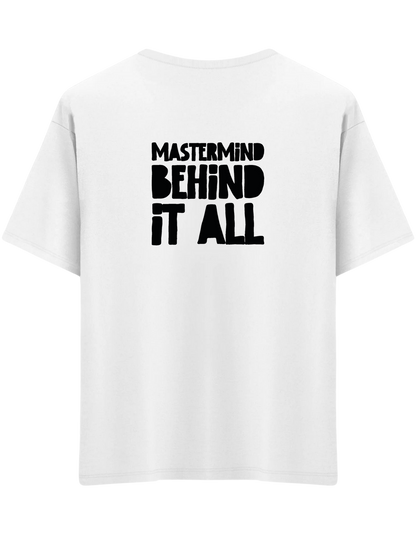 Mastermind Baskılı Bisiklet Yaka Oversize T-shirt