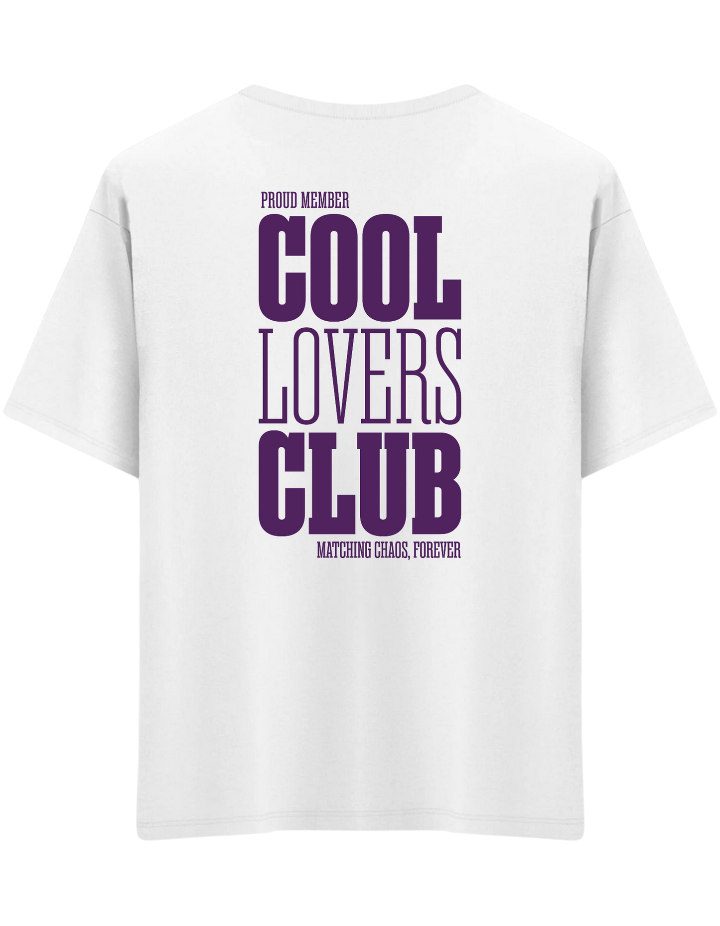 Cool Lovers Baskılı Bisiklet Yaka Oversize T-shirt