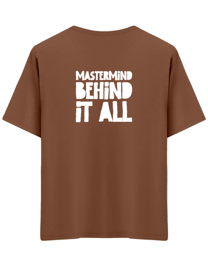 Mastermind Baskılı Bisiklet Yaka Oversize T-shirt
