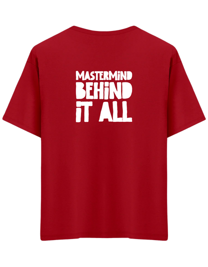 Mastermind Baskılı Bisiklet Yaka Oversize T-shirt