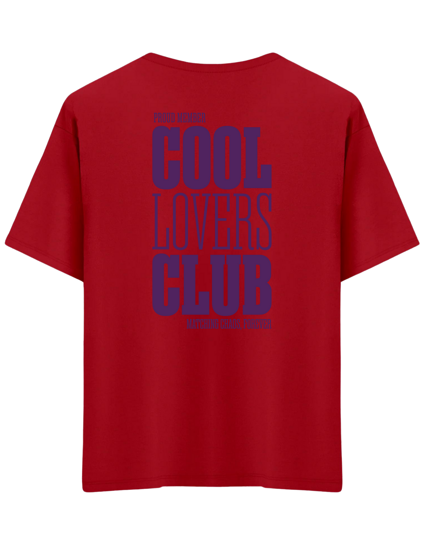 Cool Lovers Baskılı Bisiklet Yaka Oversize T-shirt