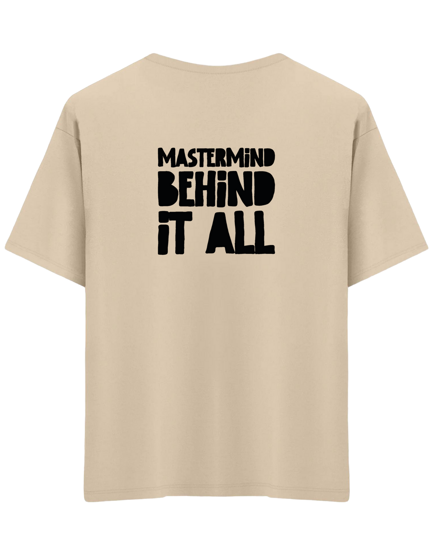 Mastermind Baskılı Bisiklet Yaka Oversize T-shirt