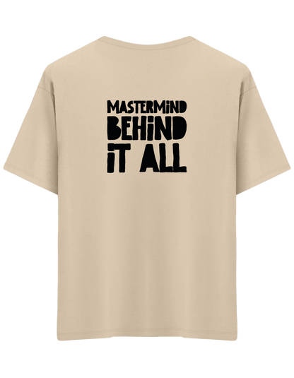 Mastermind Baskılı Bisiklet Yaka Oversize T-shirt