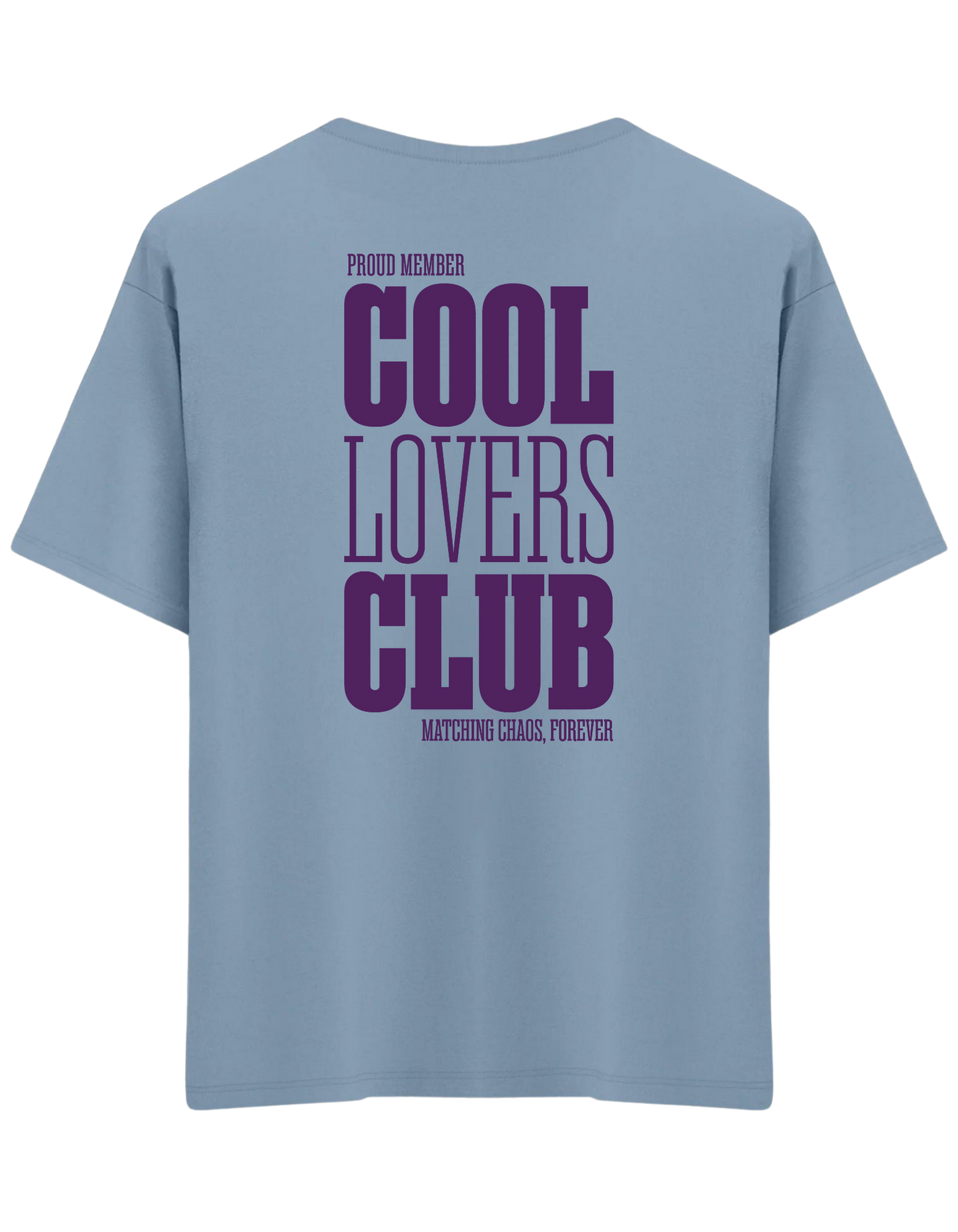 Cool Lovers Baskılı Bisiklet Yaka Oversize T-shirt