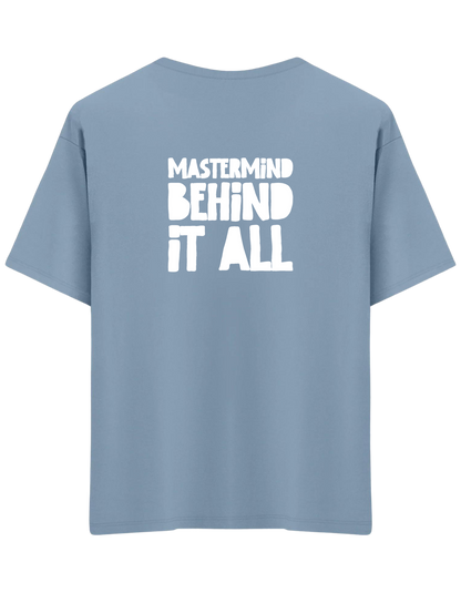 Mastermind Baskılı Bisiklet Yaka Oversize T-shirt