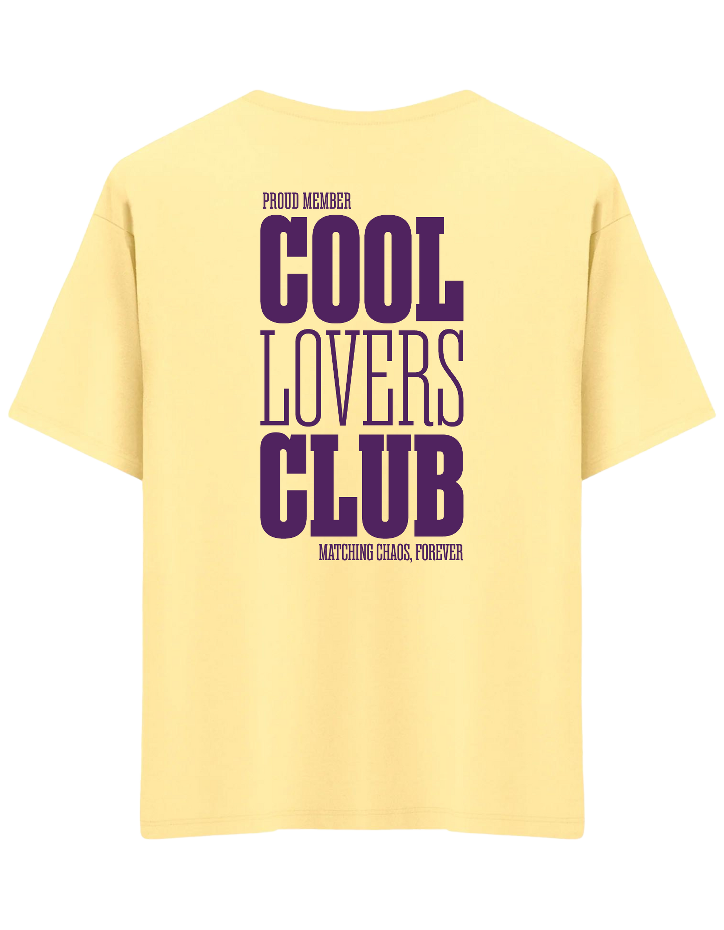 Cool Lovers Baskılı Bisiklet Yaka Oversize T-shirt