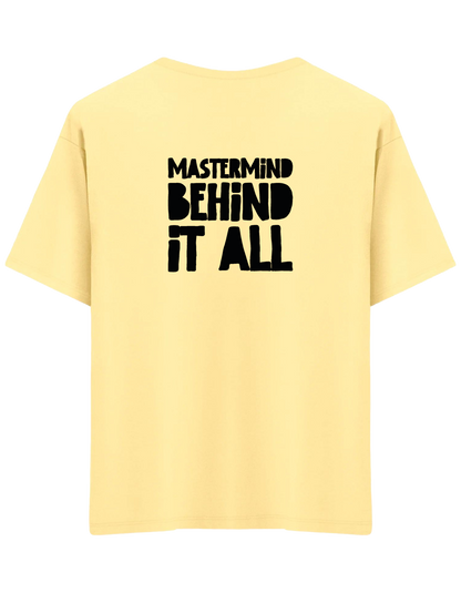 Mastermind Baskılı Bisiklet Yaka Oversize T-shirt