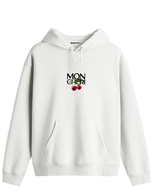 Monchéri Baskılı Unisex Kapüşonlu Yaka Hoodie
