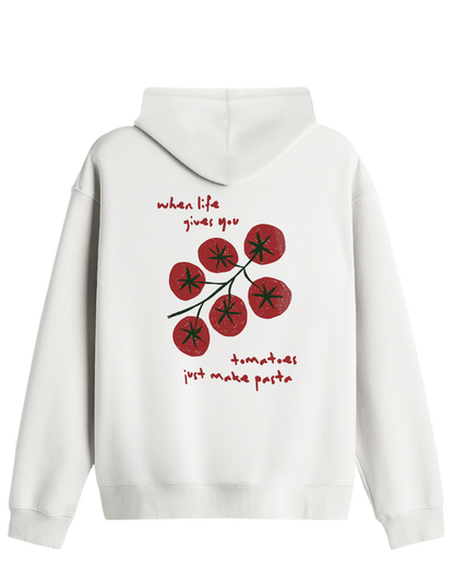 Tomatoes Baskılı Unisex Kapüşonlu Yaka Hoodie