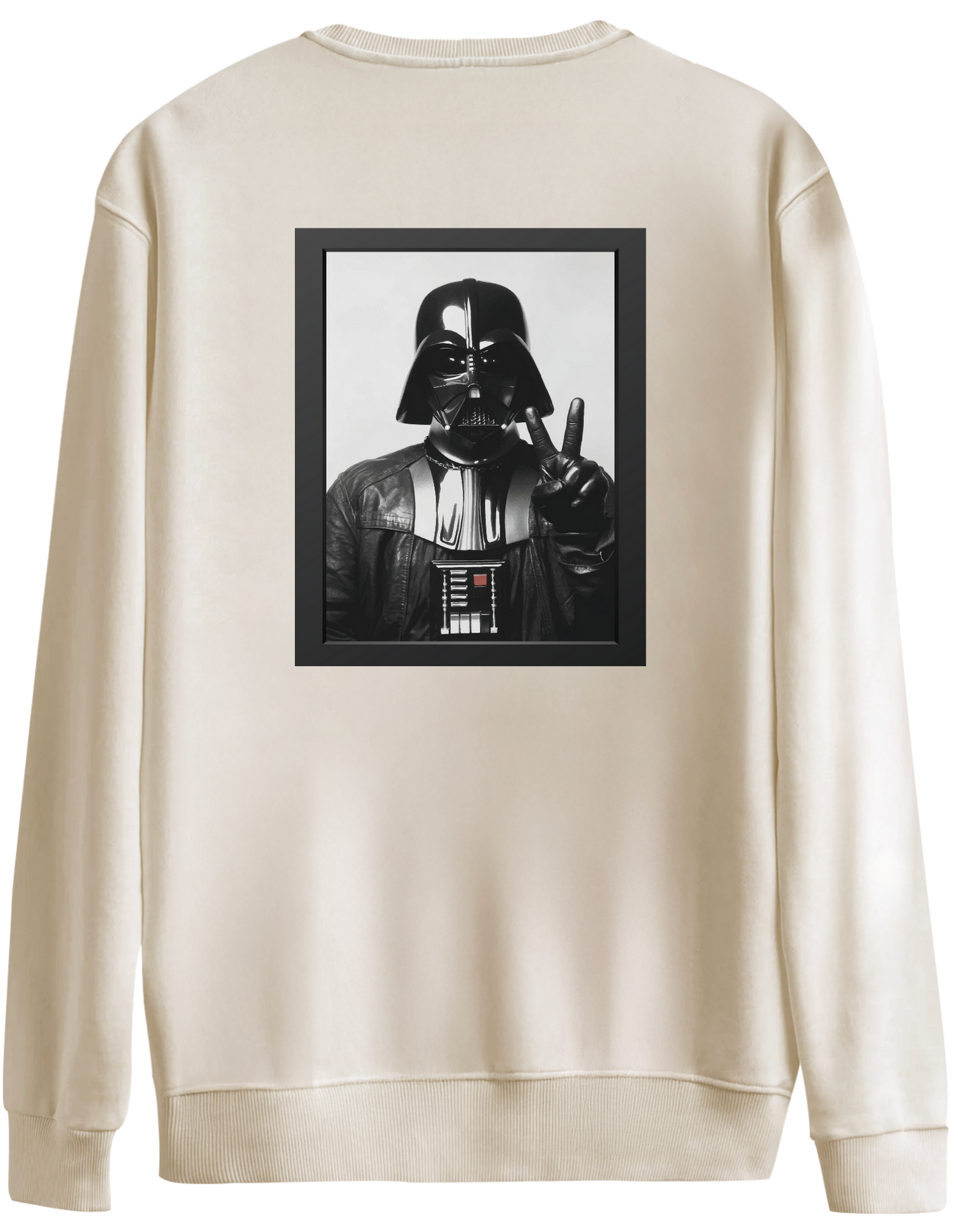 Master Of Peace Baskılı Bisiklet Yaka Oversize Sweatshirt