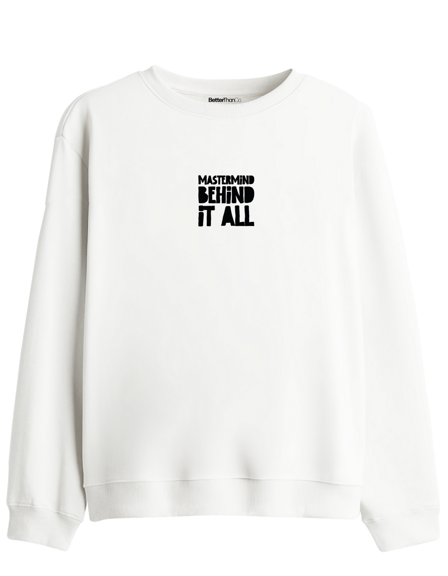 Mastermind Baskılı Bisiklet Yaka Sweatshirt