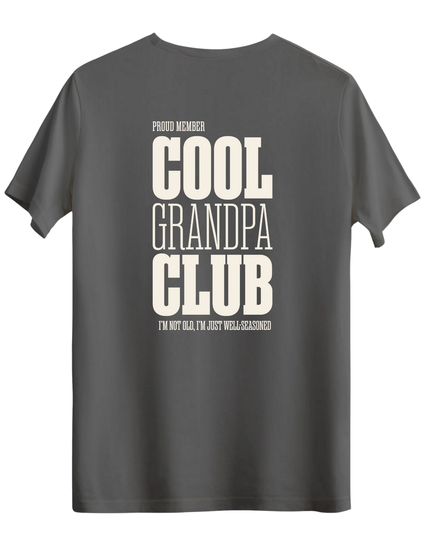 Cool Grandpa Club Baskılı Bisiklet Yaka Regular T-shirt