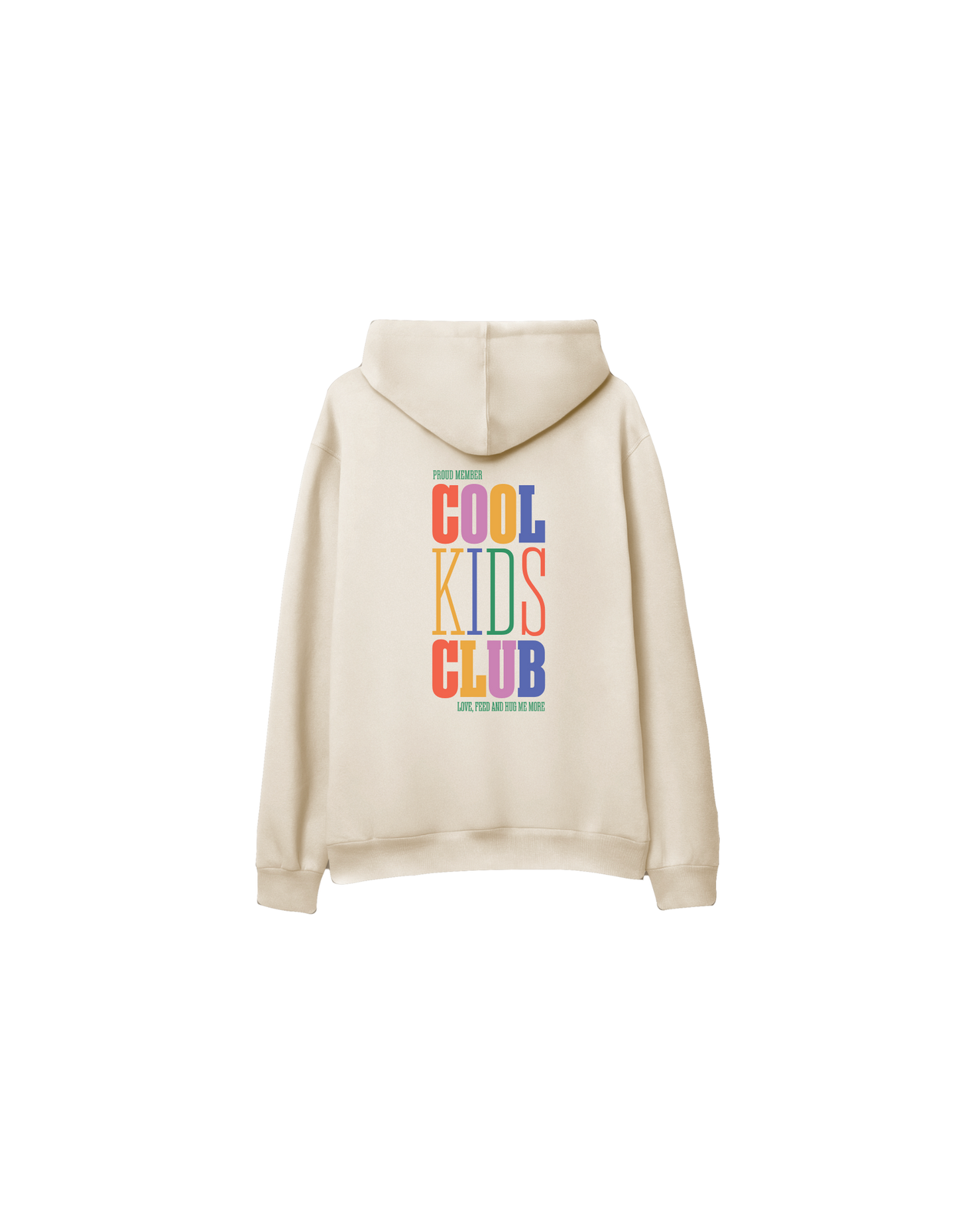 Cool Kids Club Baskılı Oversize Kapüşonlu Çocuk Hoodie