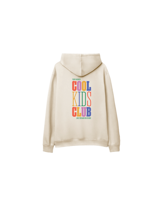 Cool Kids Club Baskılı Oversize Kapüşonlu Çocuk Hoodie