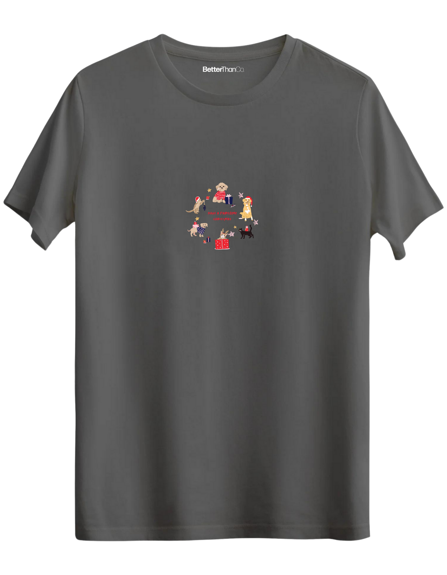 Paw-Mas Baskılı Bisiklet Yaka Regular T-shirt