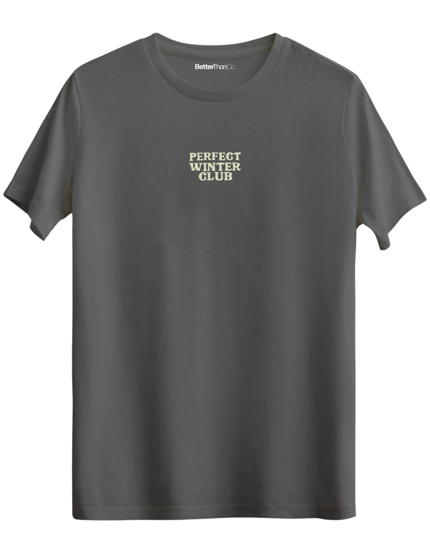 Winter Club Baskılı Bisiklet Yaka Regular T-shirt