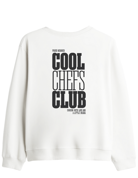 Cool Chefs Club Baskılı Bisiklet Yaka Sweatshirt