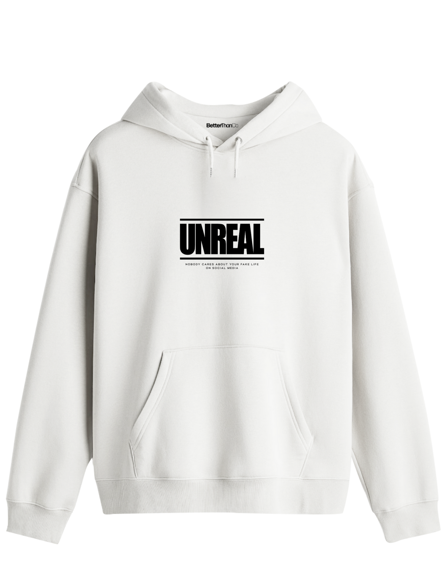 Unreal Baskılı Unisex Kapüşonlu Yaka Hoodie
