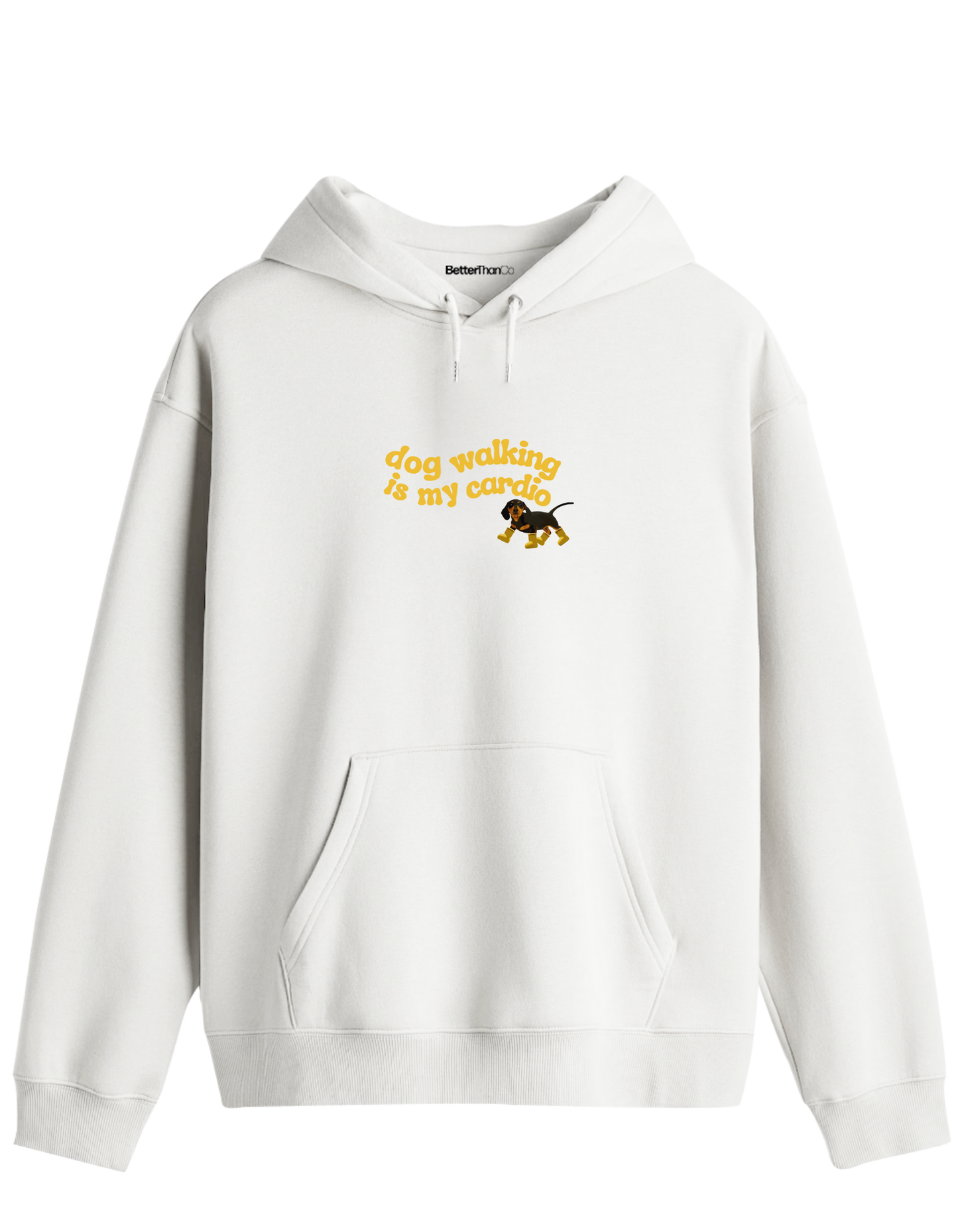 Dog Walking Baskılı Unisex Kapüşonlu Yaka Hoodie