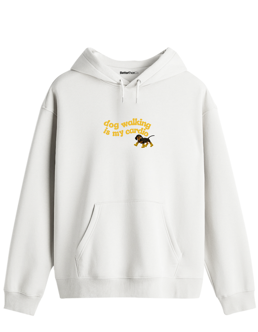 Dog Walking Baskılı Unisex Kapüşonlu Yaka Hoodie