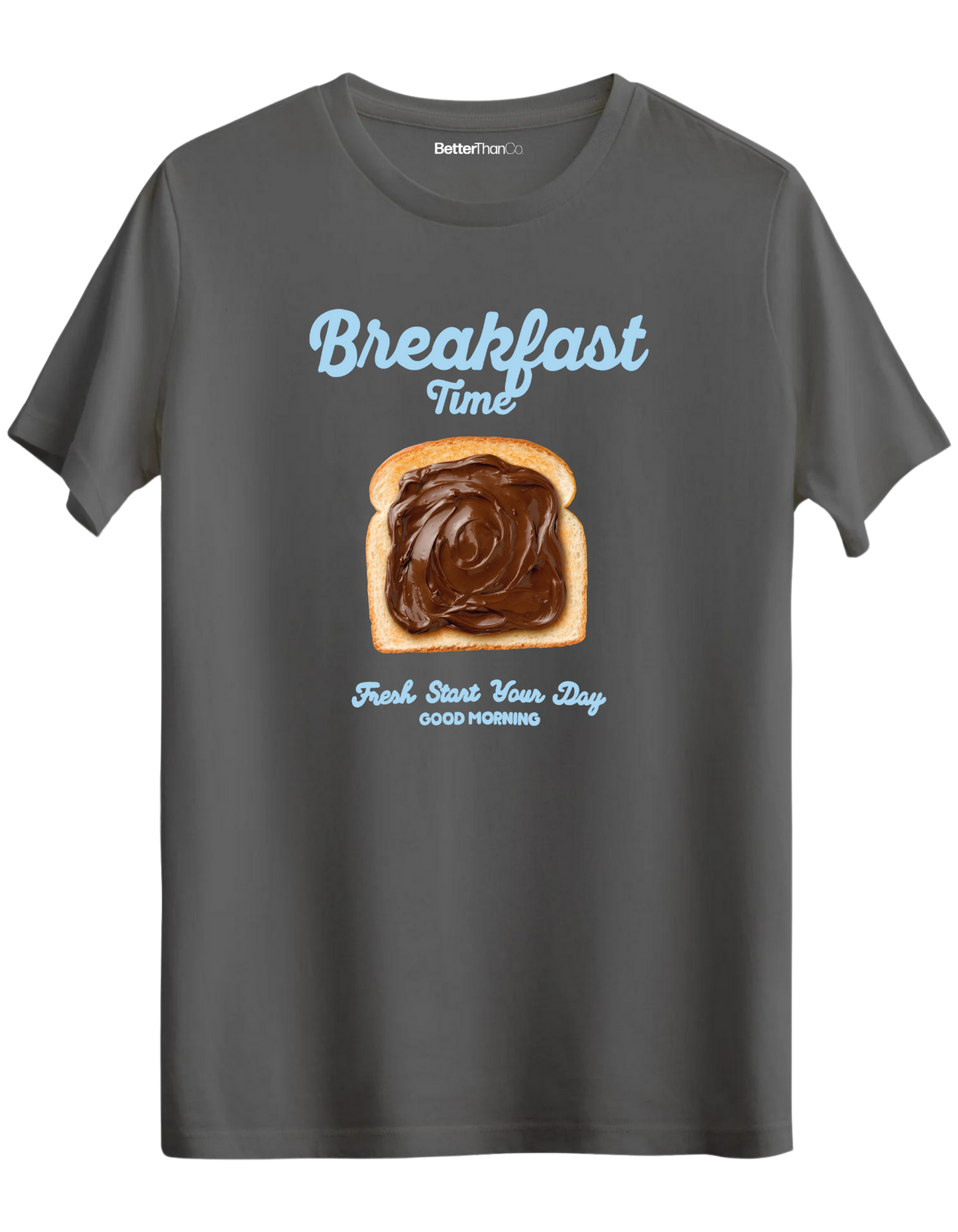 Breakfast Time Baskılı Bisiklet Yaka Regular T-shirt
