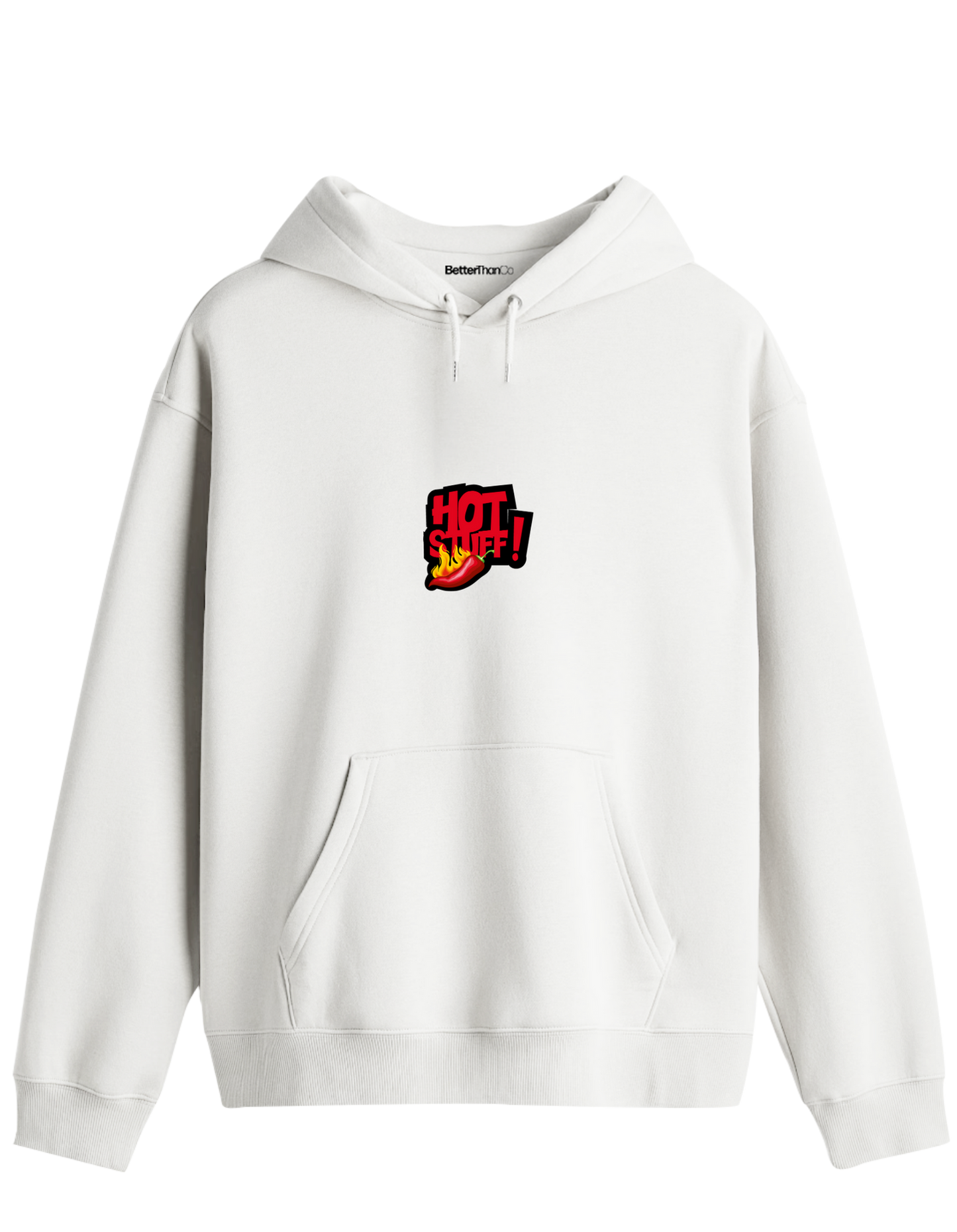 Hot Stuff Baskılı Unisex Kapüşonlu Yaka Hoodie
