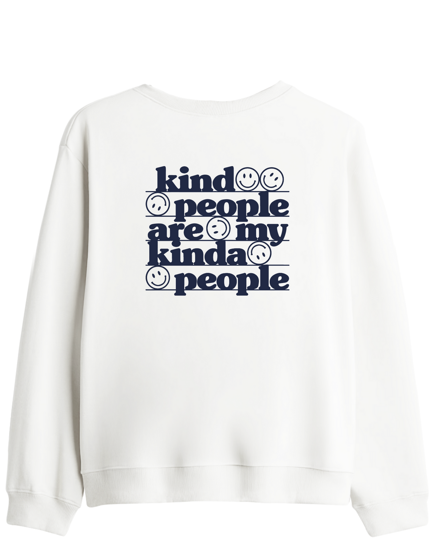 Be Kind Baskılı Bisiklet Yaka Sweatshirt