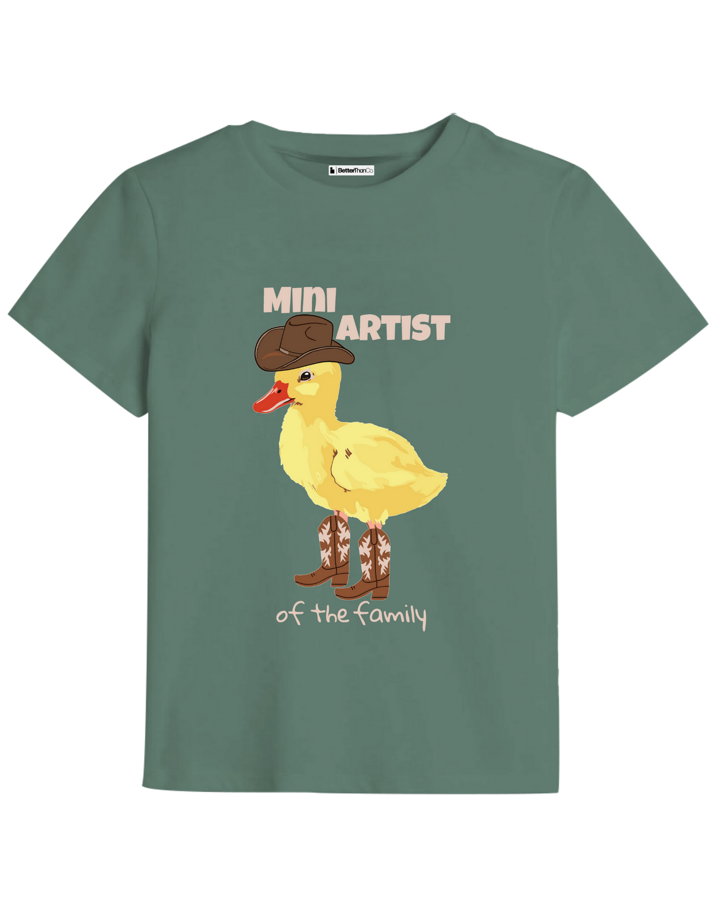 Mini Artist Baskılı Bisiklet Yaka Çocuk t-shirt