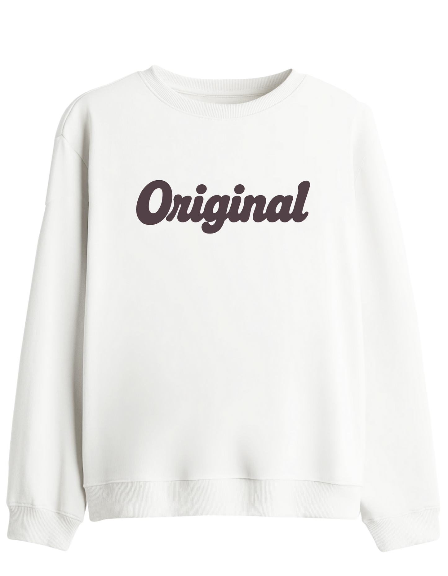 Orijinal Baskılı Bisiklet Yaka Sweatshirt