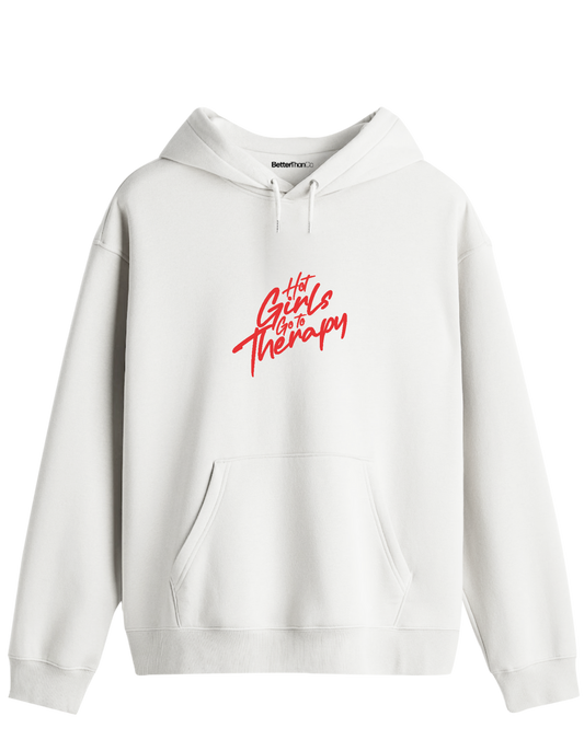 Therapy Baskılı Unisex Kapüşonlu Yaka Hoodie