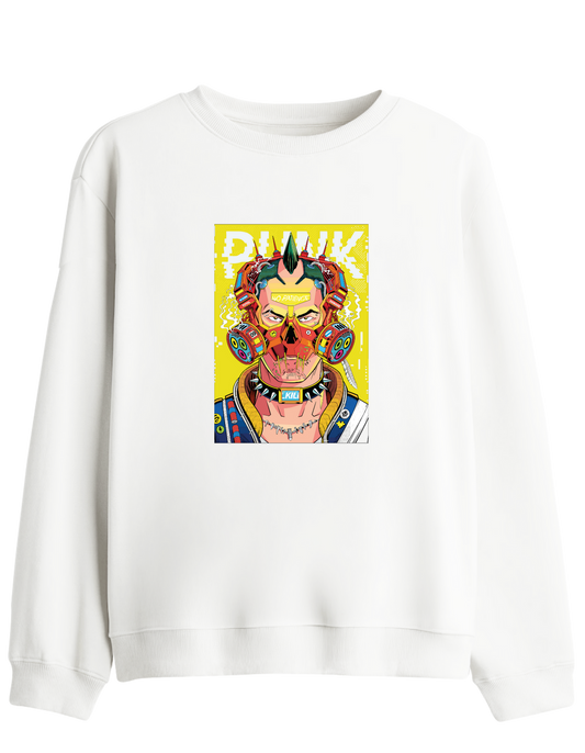 No Patience Baskılı Bisiklet Yaka Sweatshirt