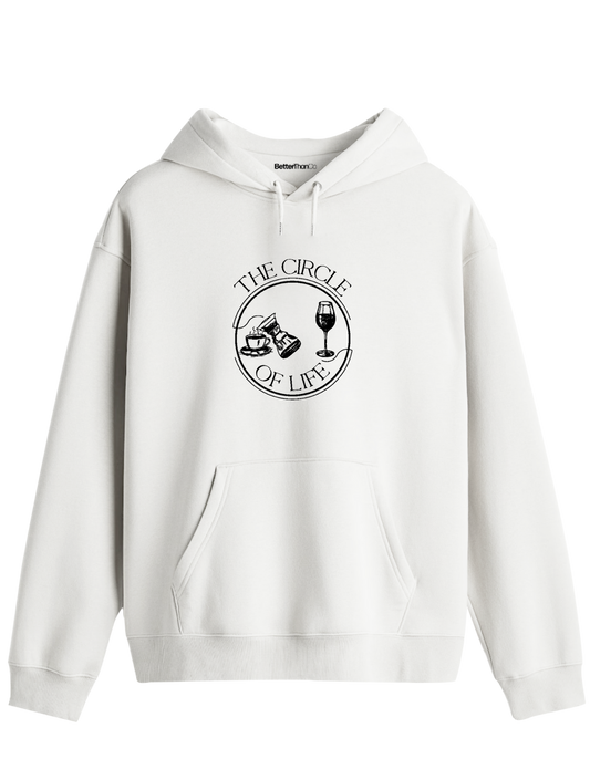 Circle Of Life Baskılı Unisex Kapüşonlu Yaka Hoodie