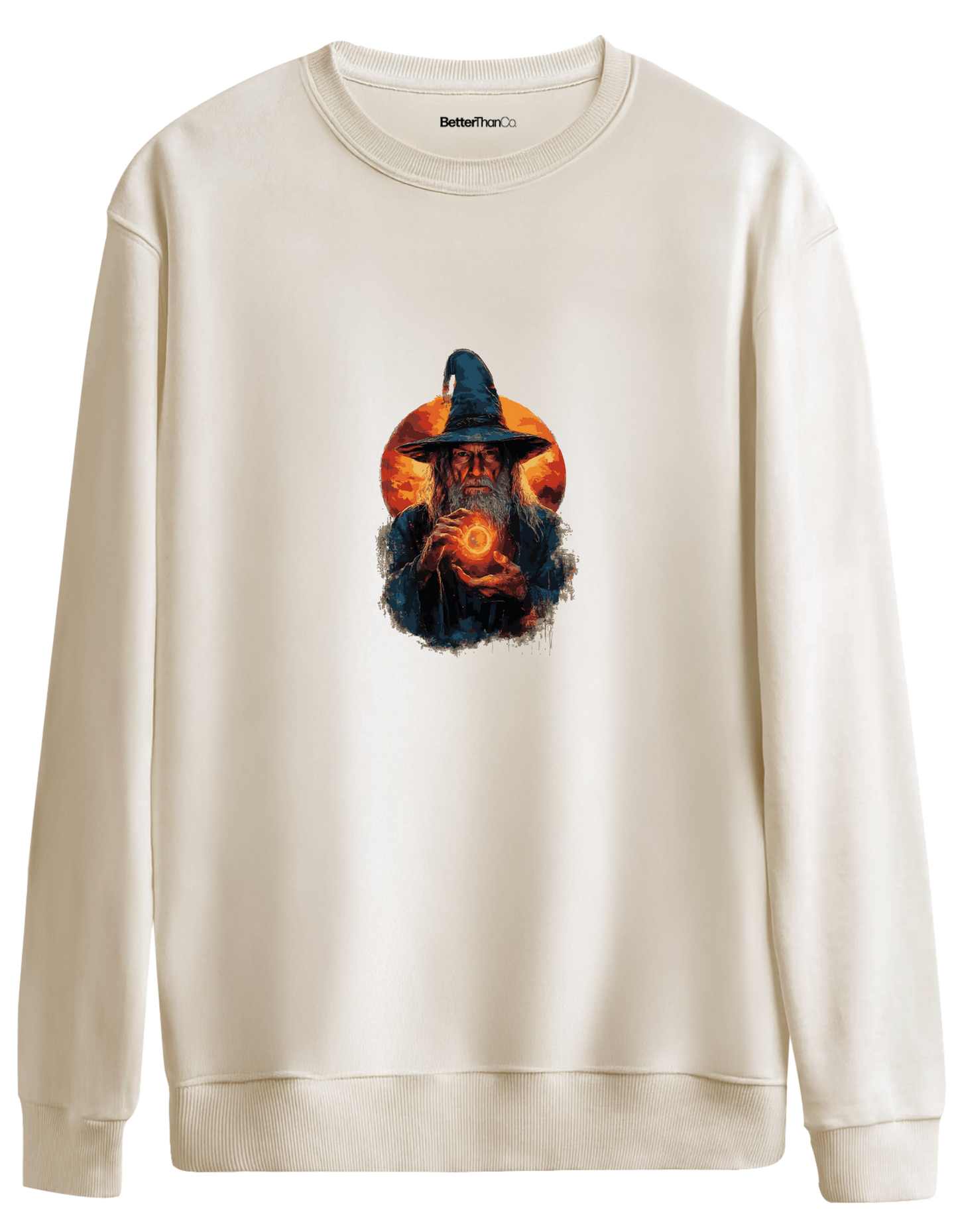 The Power Of The Ring Baskılı Bisiklet Yaka Oversize Sweatshirt