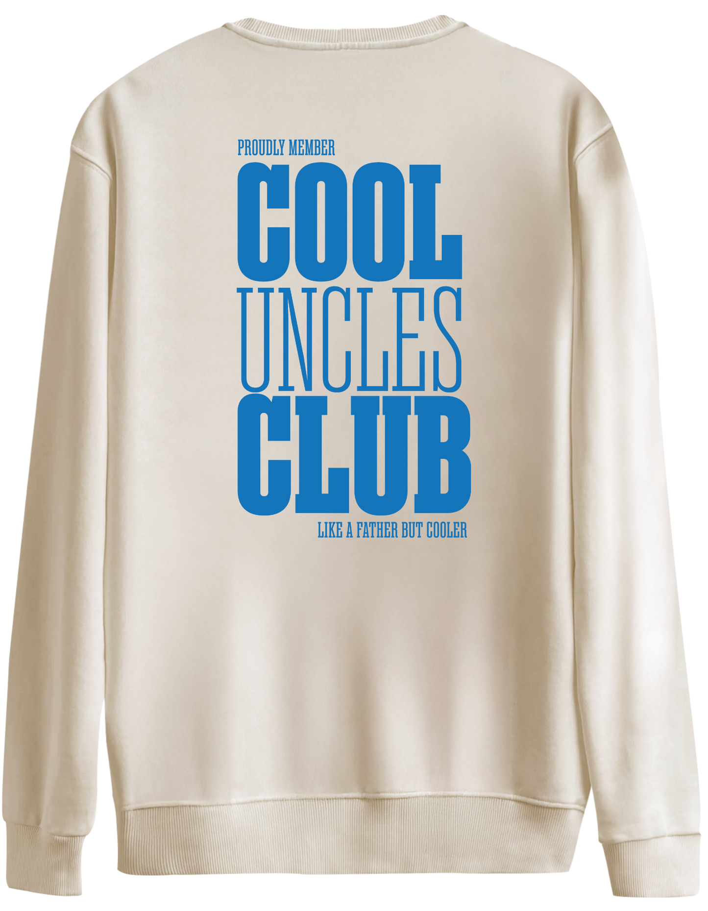 Cool Uncles Club Baskılı Bisiklet Yaka Oversize Sweatshirt