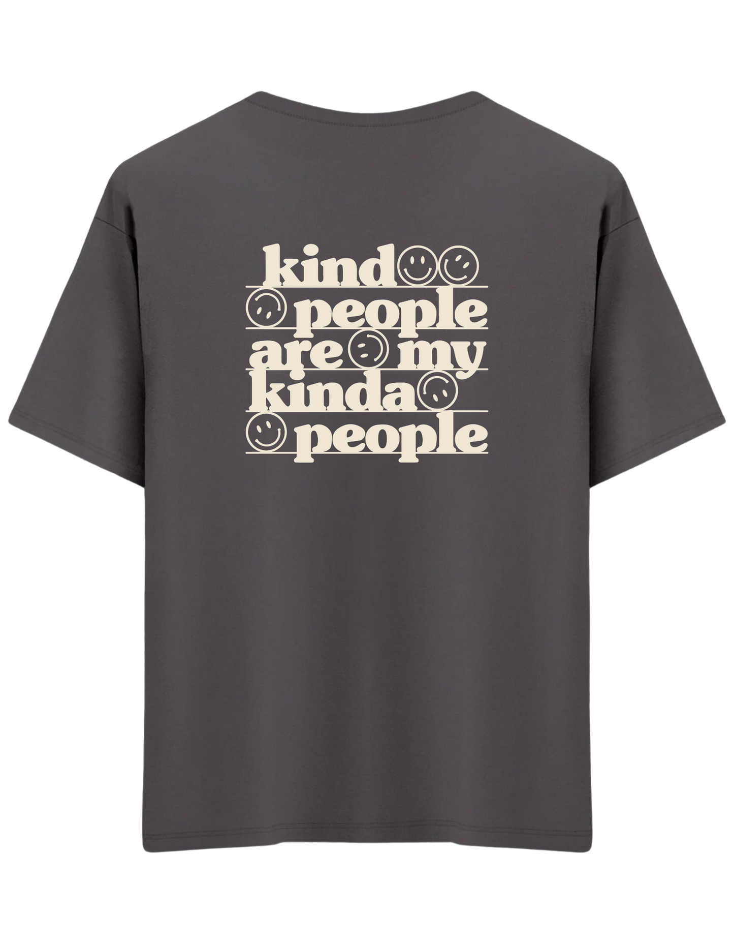 Be Kind Baskılı Bisiklet Yaka Oversize T-shirt