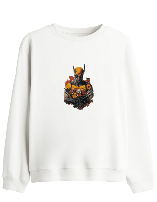 Secret Lover Baskılı Bisiklet Yaka Sweatshirt