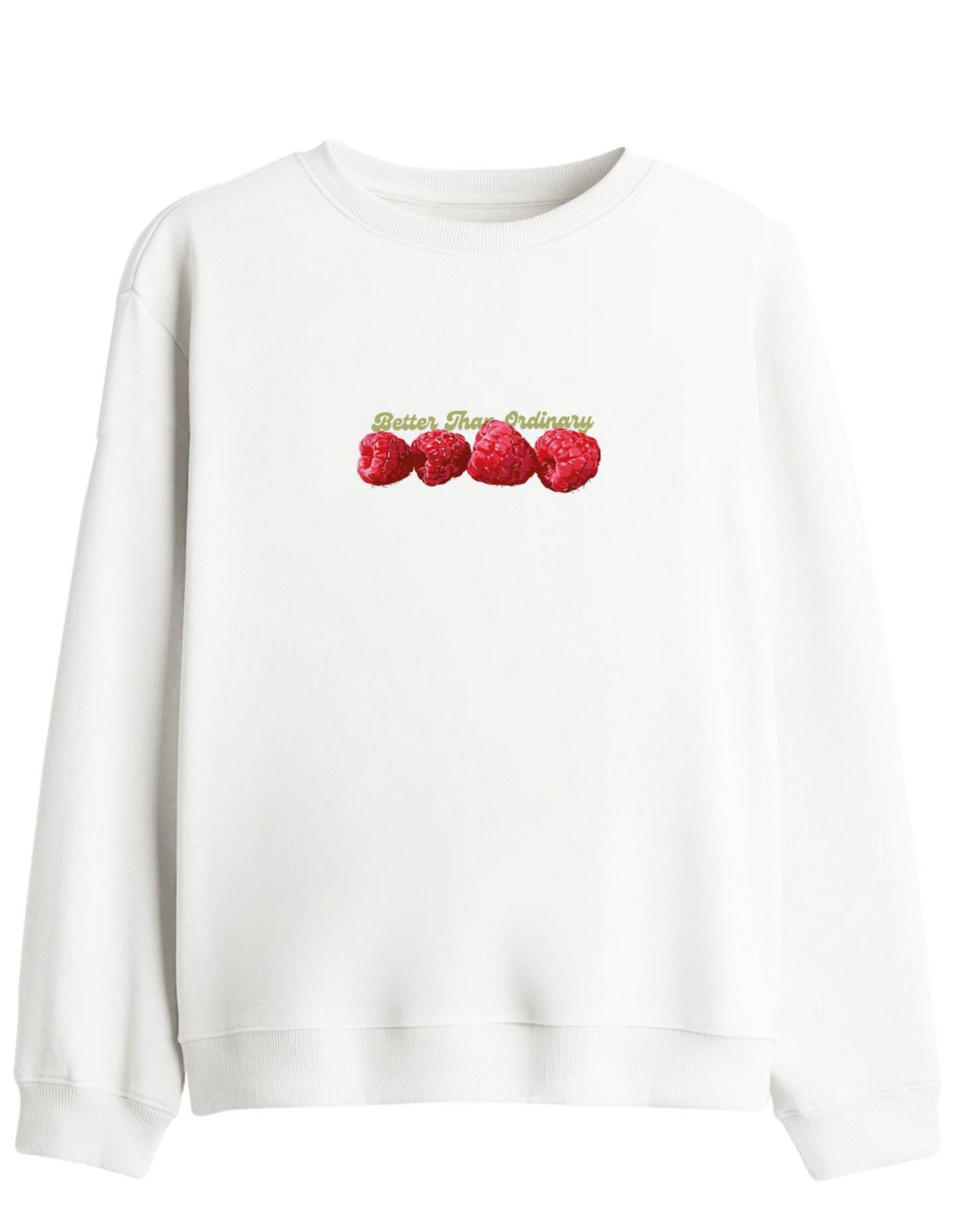 BetterThanOrdinary Baskılı Bisiklet Yaka Sweatshirt