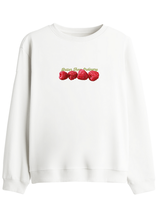 BetterThanOrdinary Baskılı Bisiklet Yaka Sweatshirt