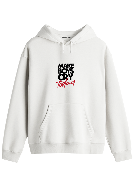 Today Baskılı Unisex Kapüşonlu Yaka Hoodie