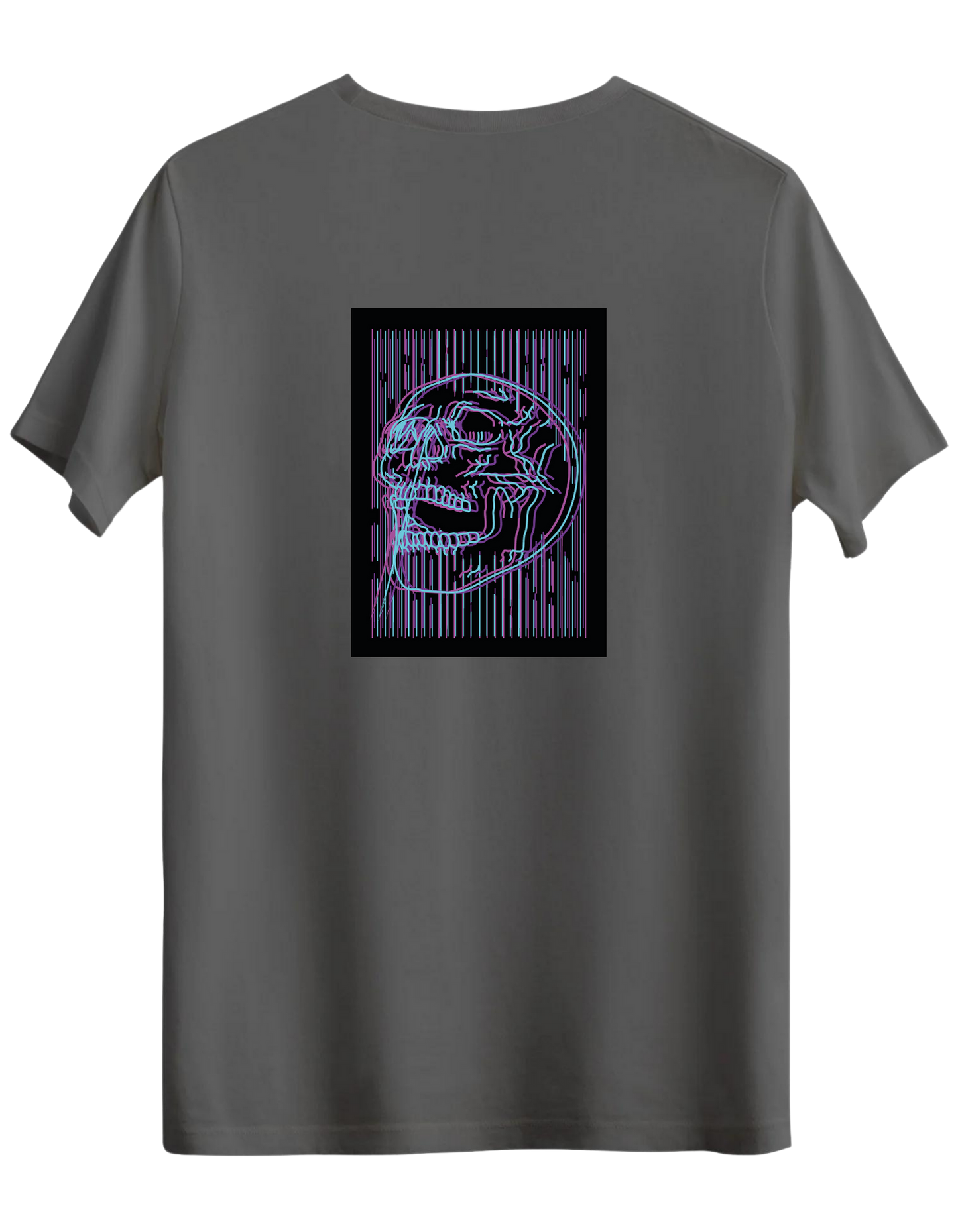 Neon Baskılı Bisiklet Yaka Regular T-shirt